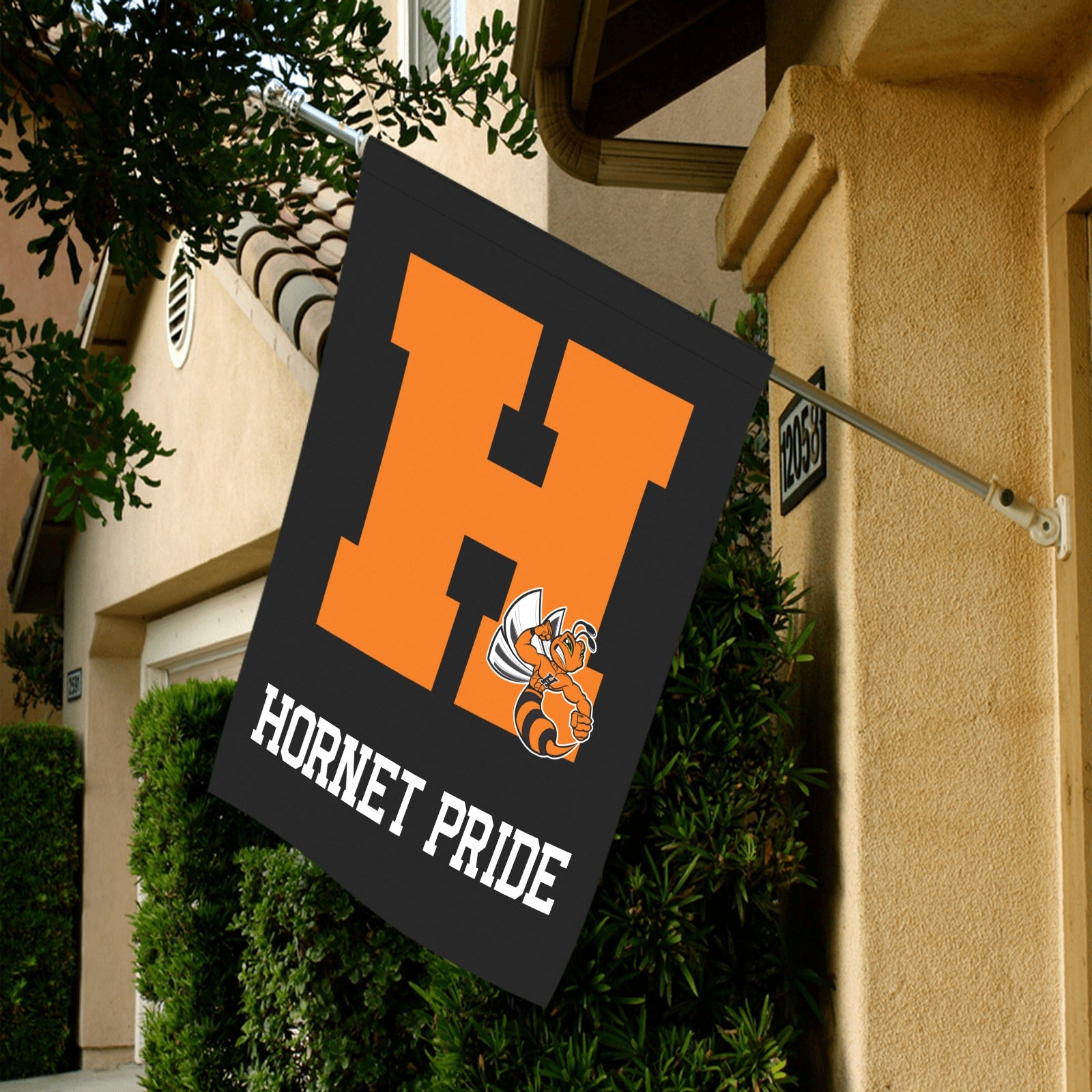 Hornet Pride and Orange Flag Garden Flag 28''x40'' (Two Sides Printing)