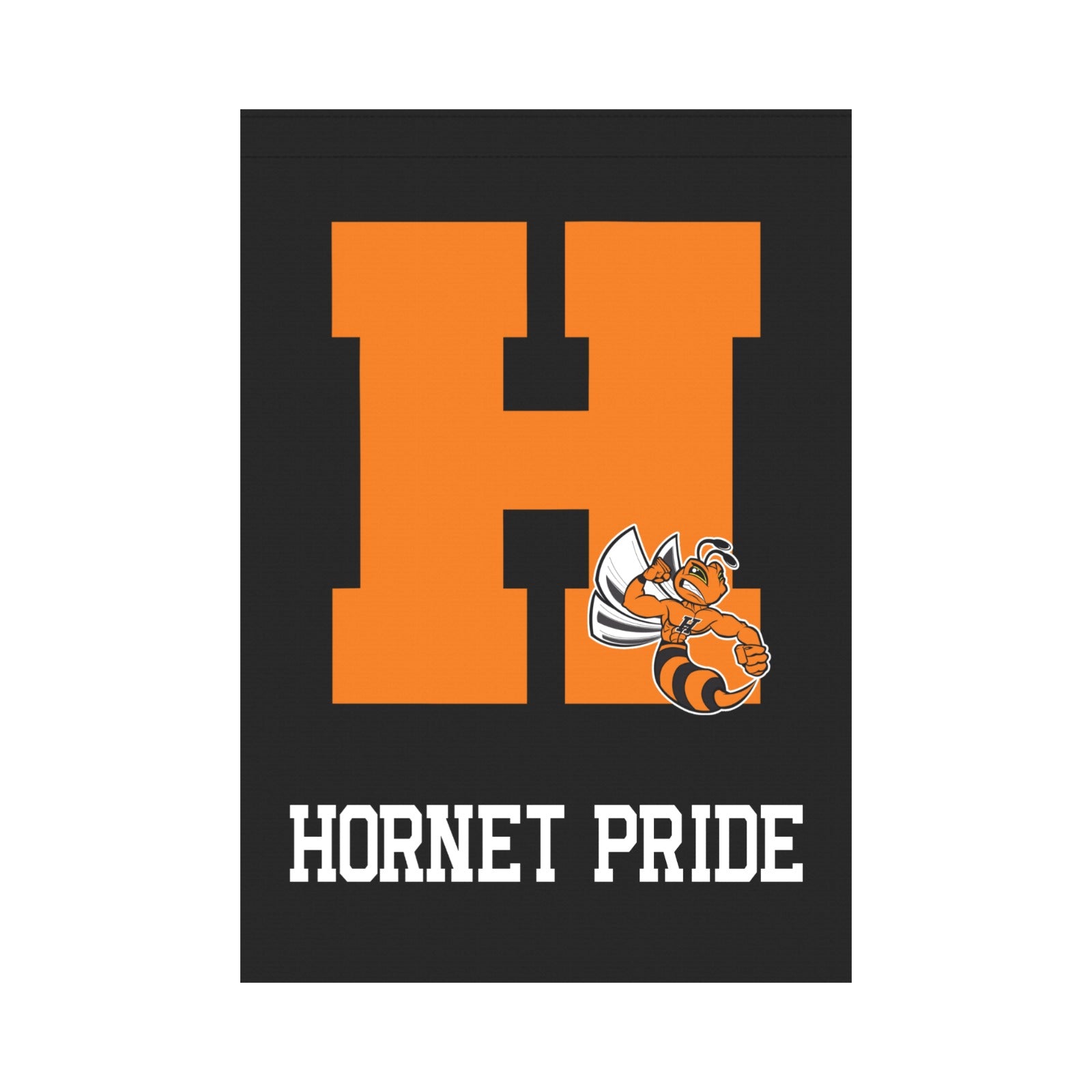 Hornet Pride and Orange Flag Garden Flag 28''x40'' (Two Sides Printing)