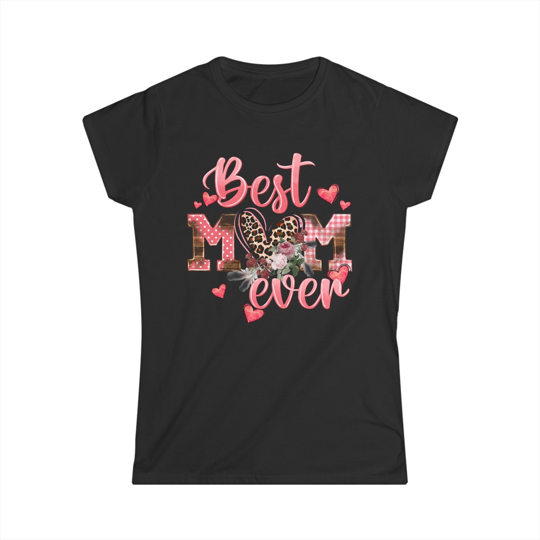 Best Mom Ever CowGirl Style Women's Softstyle Tee