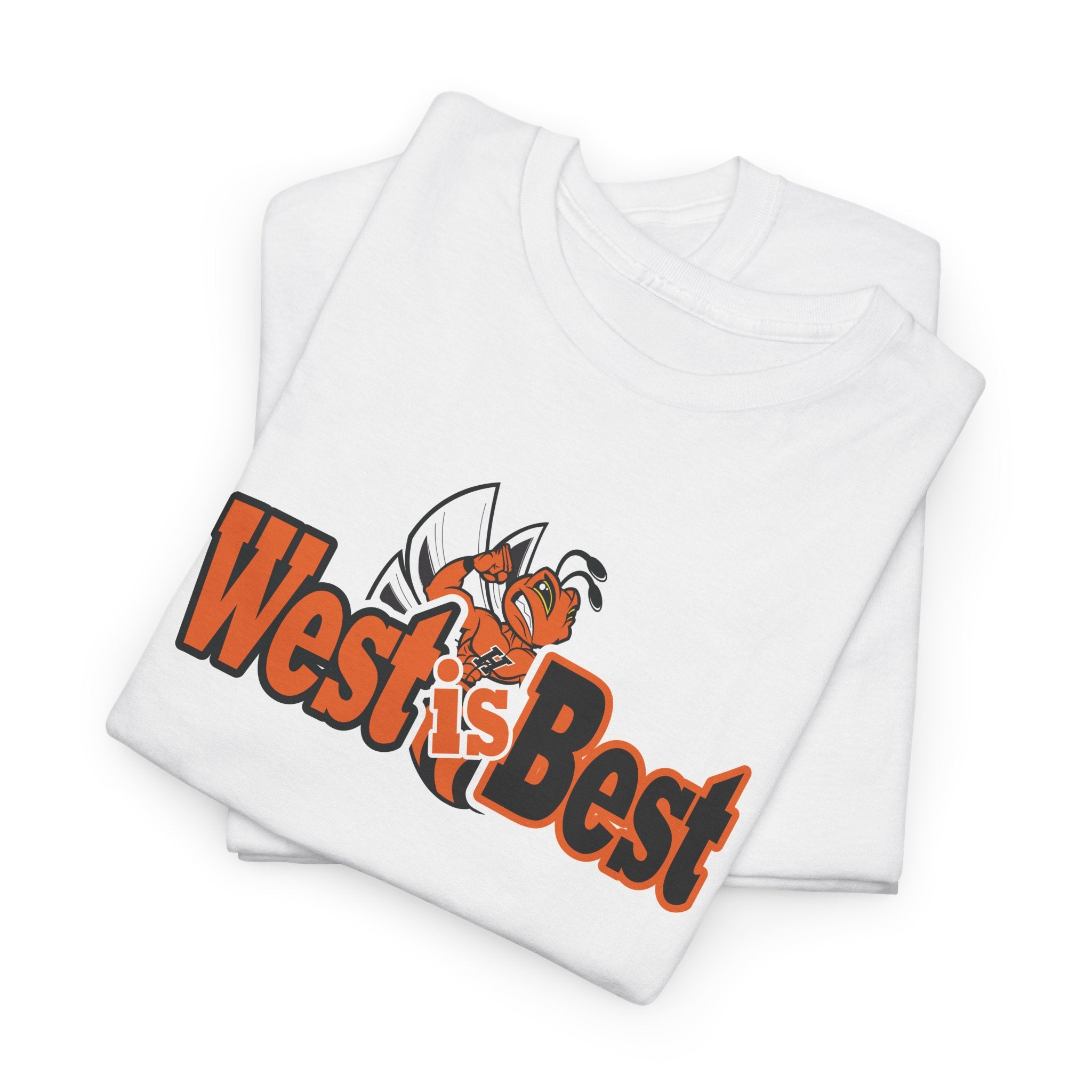 Hamilton High School West Spirit Wear (West is Best) Unisex Heavy Cotton Tee