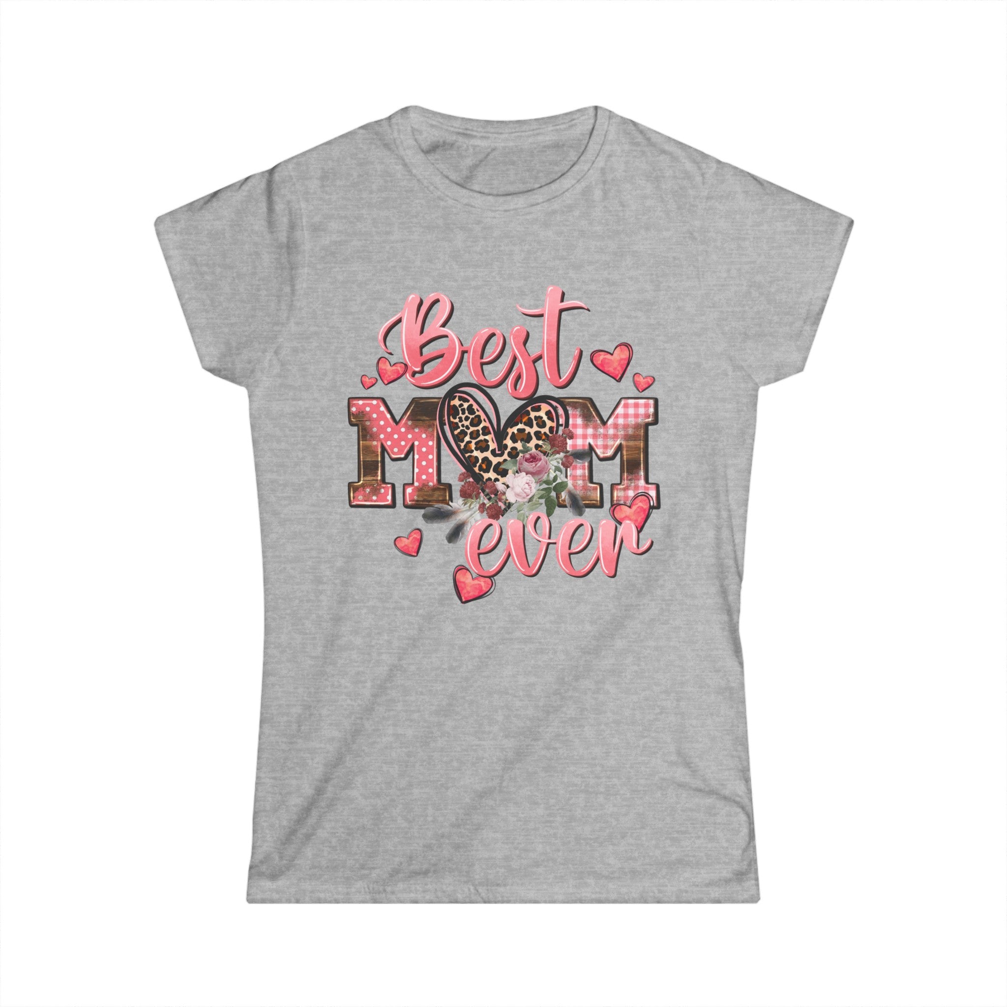 Best Mom Ever CowGirl Style Women's Softstyle Tee