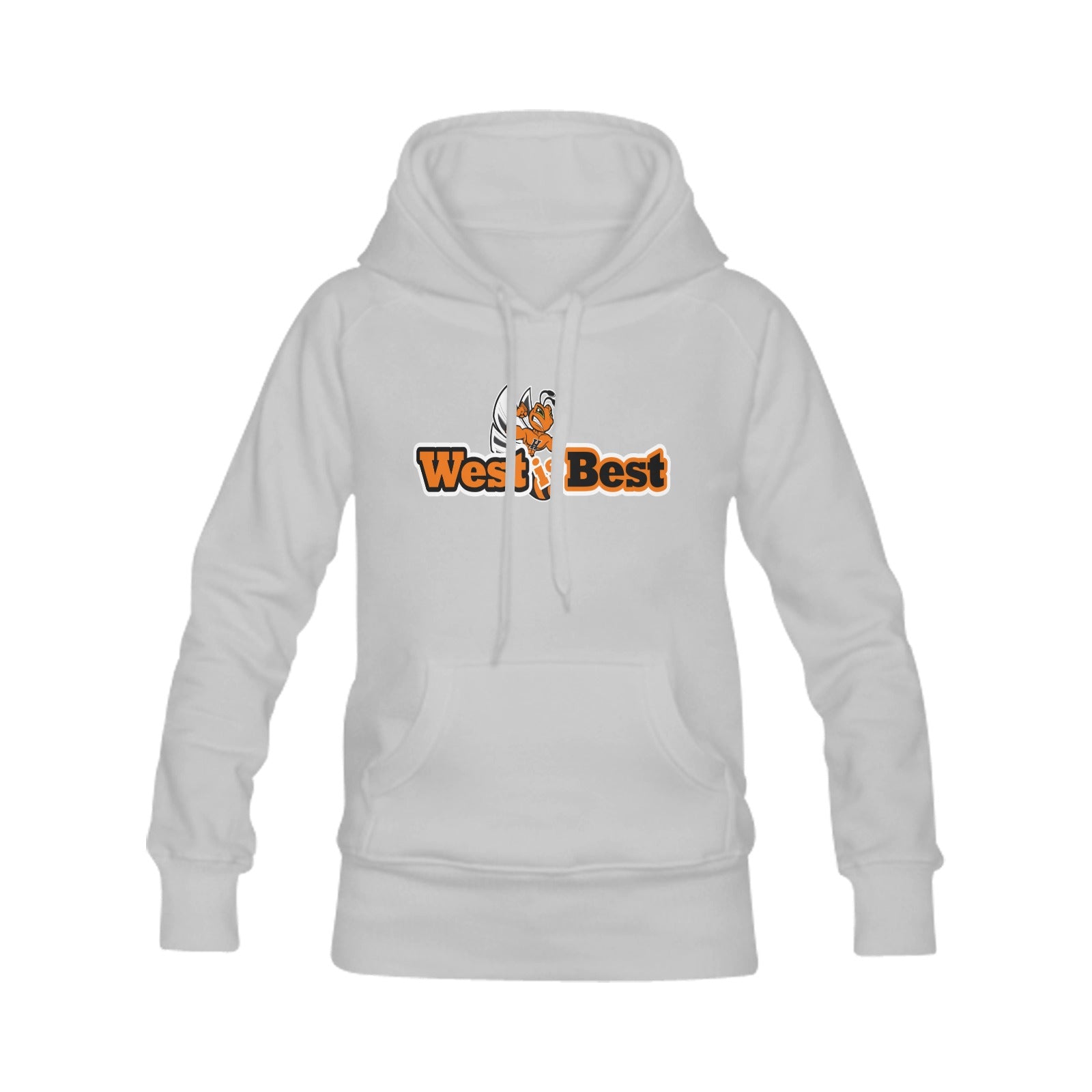 West is Best Grey Hoodie Heavy Blend Hooded Sweatshirt