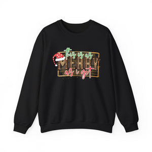 Christmas Crewneck Sweatshirt - Merry as I Get Design