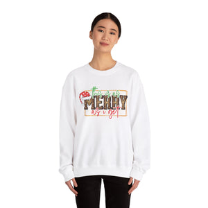 Christmas Crewneck Sweatshirt - Merry as I Get Design