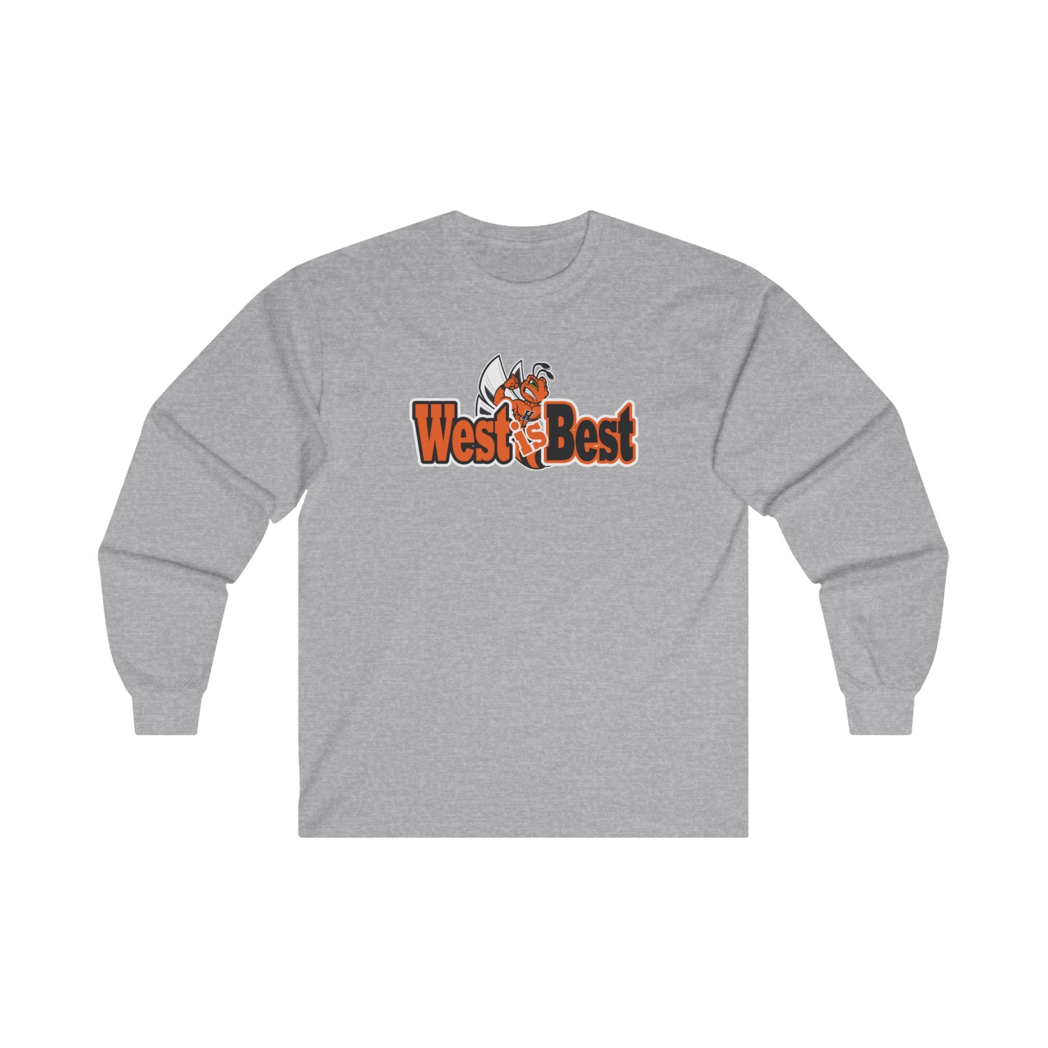 Hamilton High School West Spirit Wear (West is Best) Unisex Ultra Cotton Long Sleeve Tee