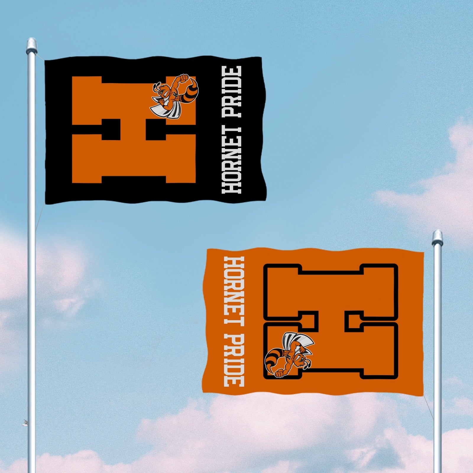 Hornet Pride and Orange Flag Garden Flag 28''x40'' (Two Sides Printing)