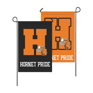 Hornet Pride Black and orange Flag 12"X18" Garden Flag 12''x18'' (Two Sides Printing)