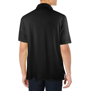 H2West Staff Black Polo Men's All Over Print Polo Shirt (Model T55)