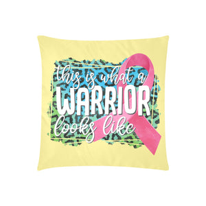 This is What a Warrior Looks Like Pillow Case Custom Pillow Case 20"x20" (one side) No Zipper