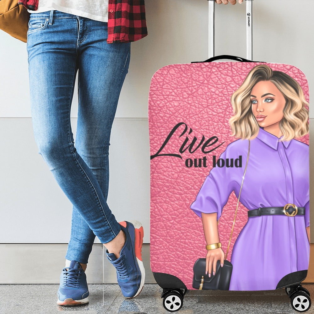Live Out Loud Luggage Cover/Large 26"-28"