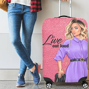 Live Out Loud Luggage Cover/Large 26"-28"