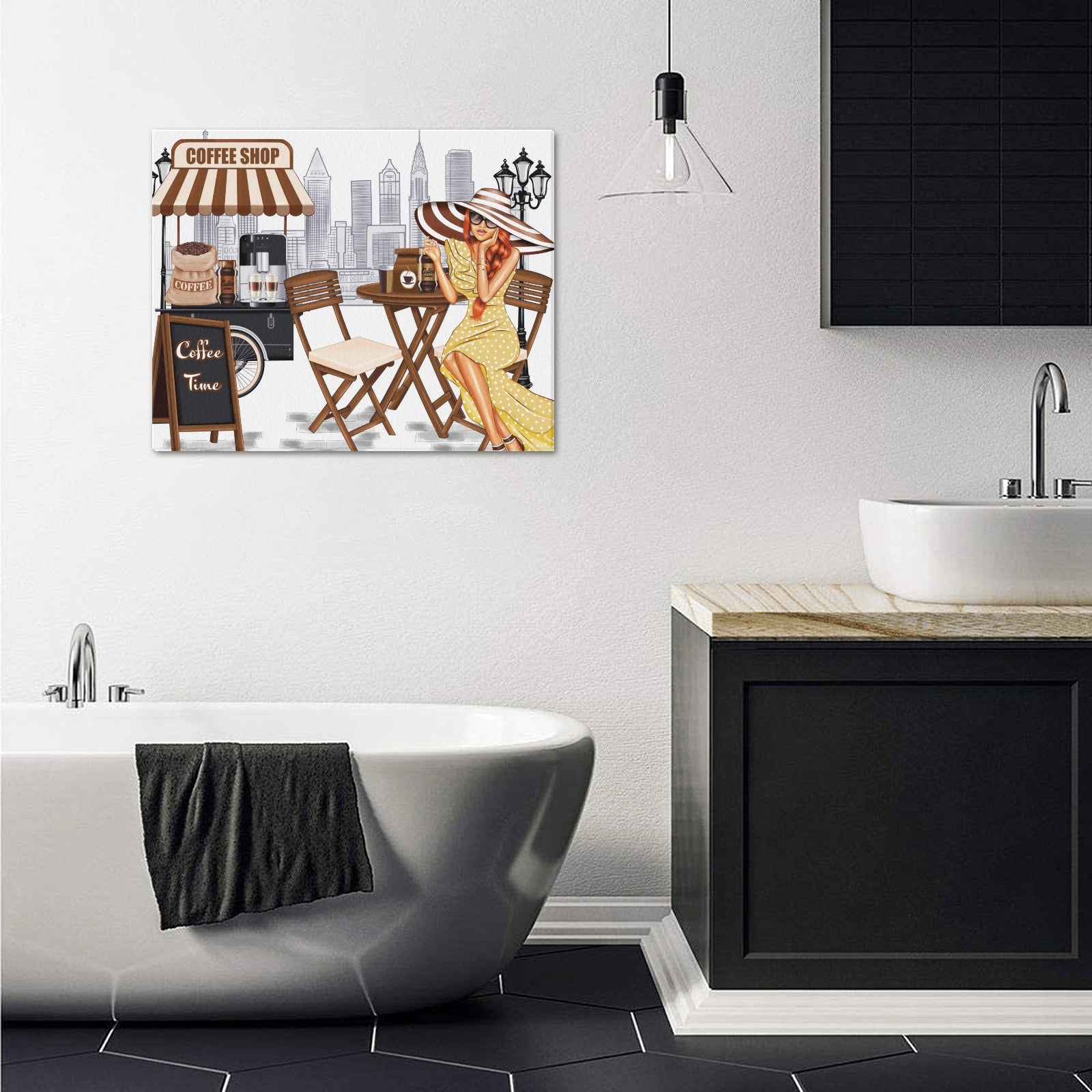 Coffee Time Canvas IV Frame Canvas Print 20"x16"