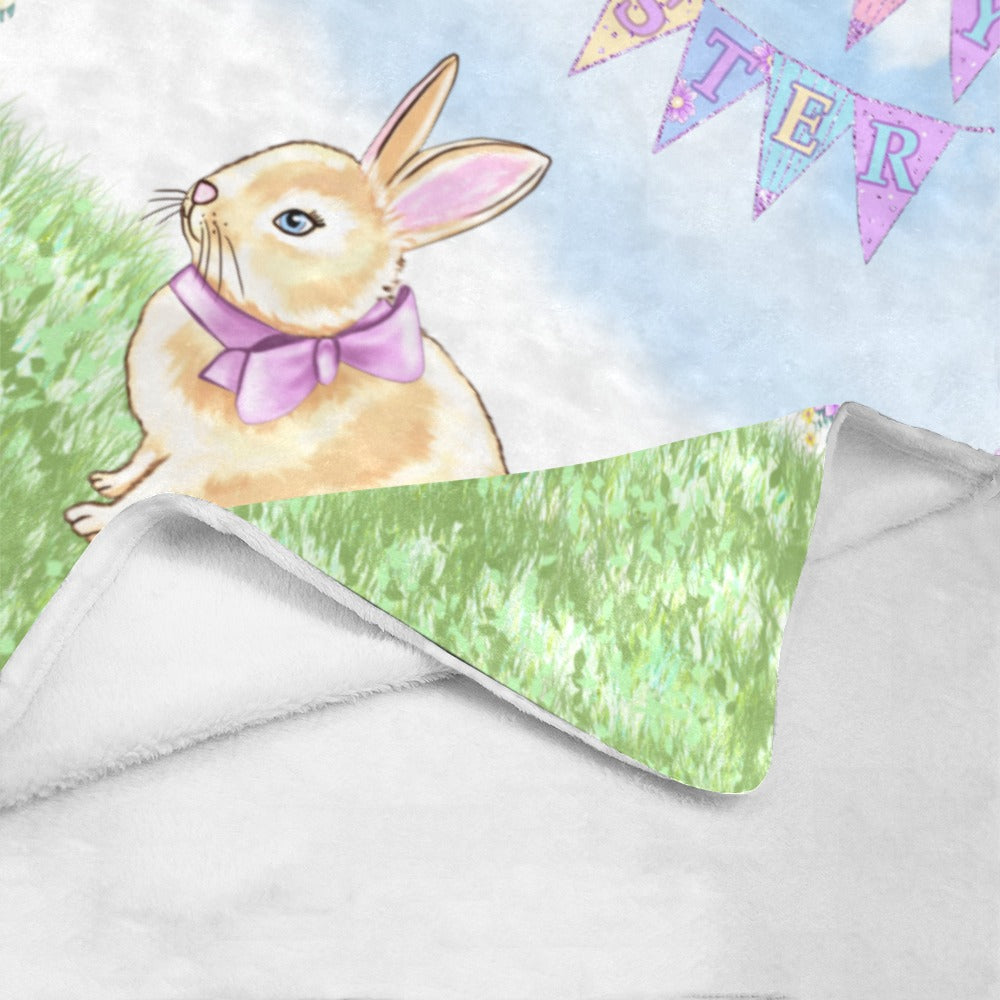 Happy Easter Bunny Ultra-Soft Micro Fleece Blanket 60"x80"