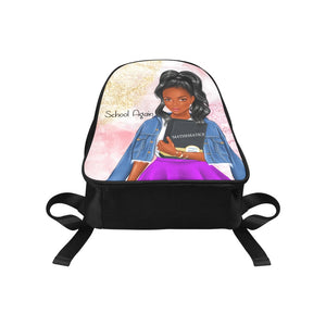 School Again I Fabric School Backpack (Model 1682) (Medium)