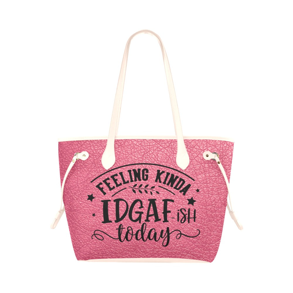 Feeling Kinda IDGAF-ish Clover Canvas Tote Bag (Model 1661)