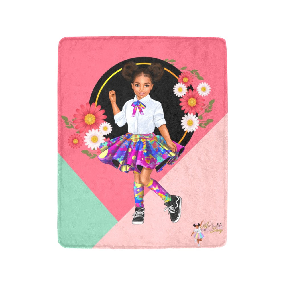 Alyce 1Bite of Sassy Blanket Multicolor Skirt Ultra-Soft Micro Fleece Blanket 40"x50"