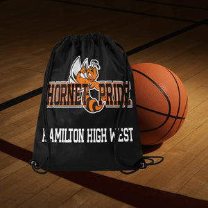 Hornet Pride Black drawstring Bag Large Drawstring Bag Model 1604 (Twin Sides)  16.5"(W) * 19.3"(H)