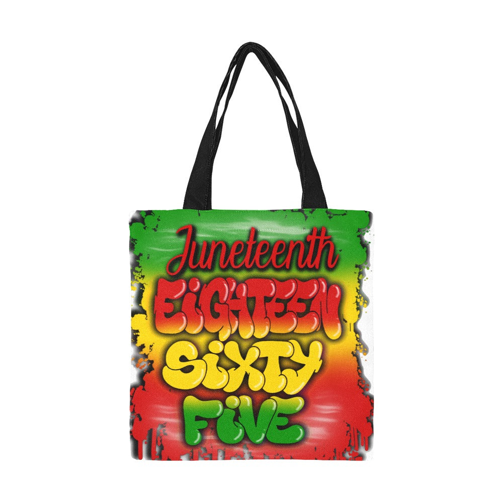 JUNETEENTH 1865 Airbrush All Over Print Canvas Tote Bag/Small (Model 1697)