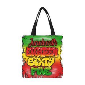 JUNETEENTH 1865 Airbrush All Over Print Canvas Tote Bag/Small (Model 1697)