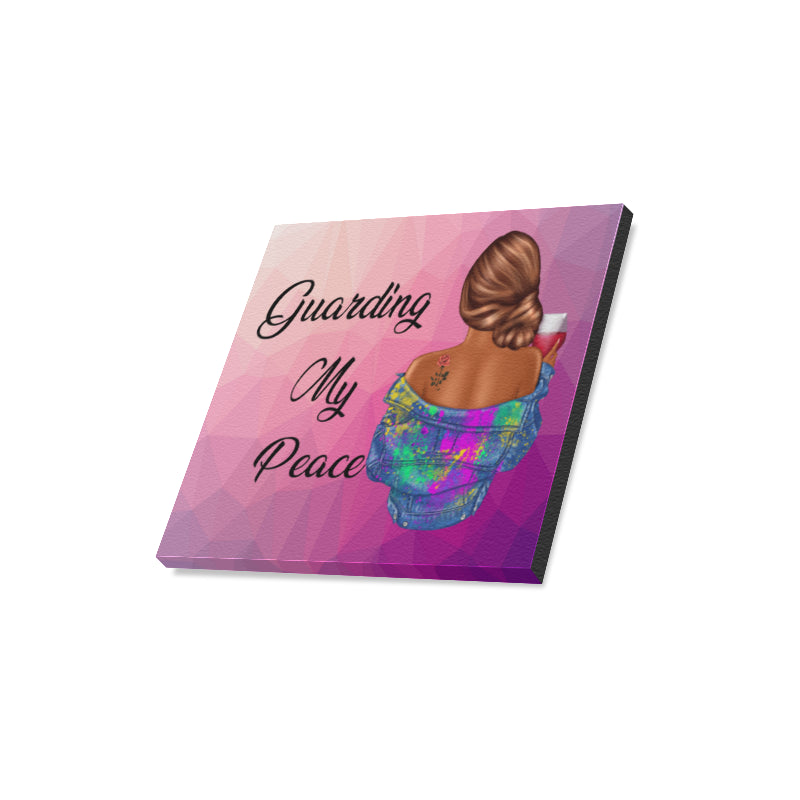 Guarding My Peace Canvas Print 16"x16"