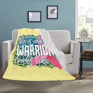 This is What a Warrior Looks Like Blanket 50x60 Ultra-Soft Micro Fleece Blanket 50"x60"