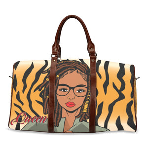 Queen Lion with Locs Waterproof Travel Bag/Small (Model 1639)