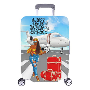 Work Travel Save Repeat Luggage Cover/Large 26"-28"