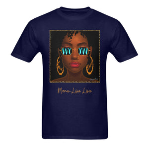 Mona Lisa Lisa Unisex Heavy Cotton T-Shirt (One Side Printing)