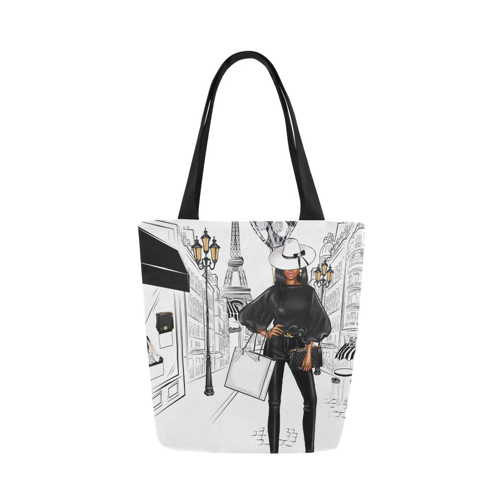 Walk In Paris III Canvas Tote Bag (Model 1657)