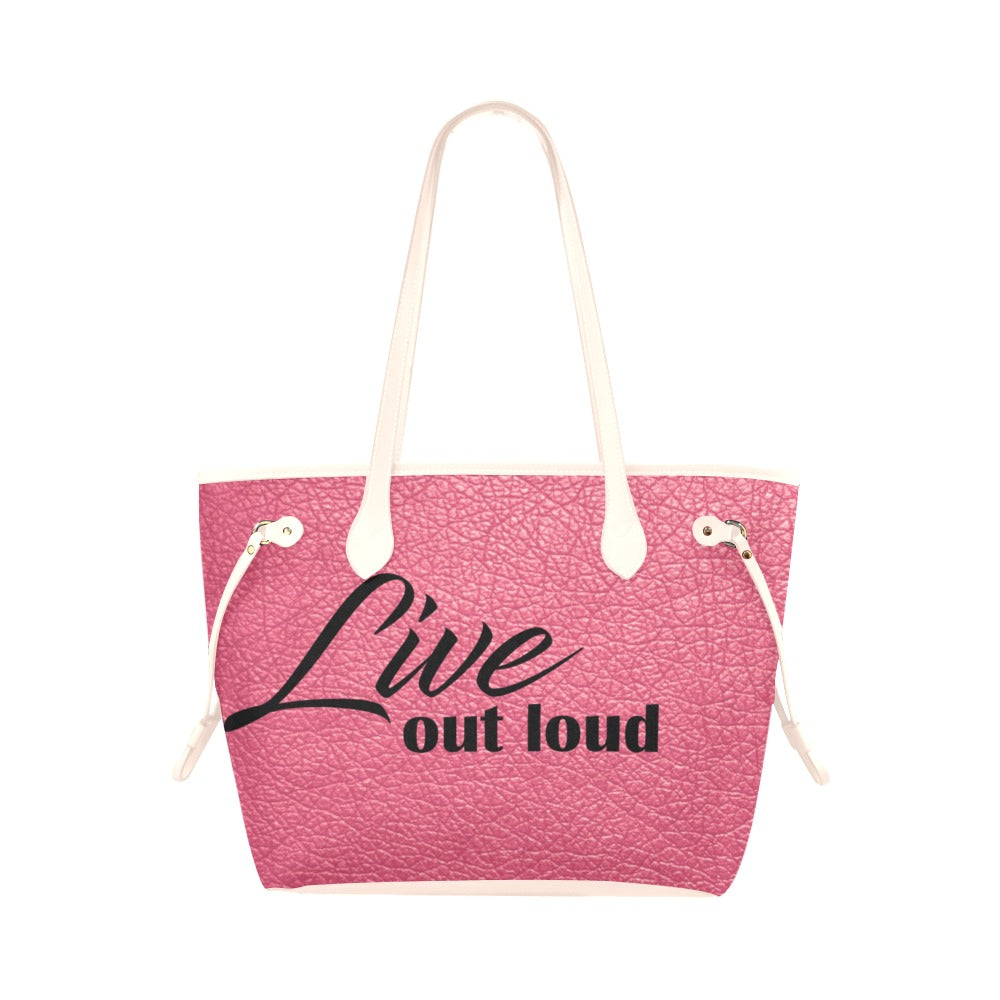 Live Out Loud Clover Canvas Tote Bag (Model 1661)