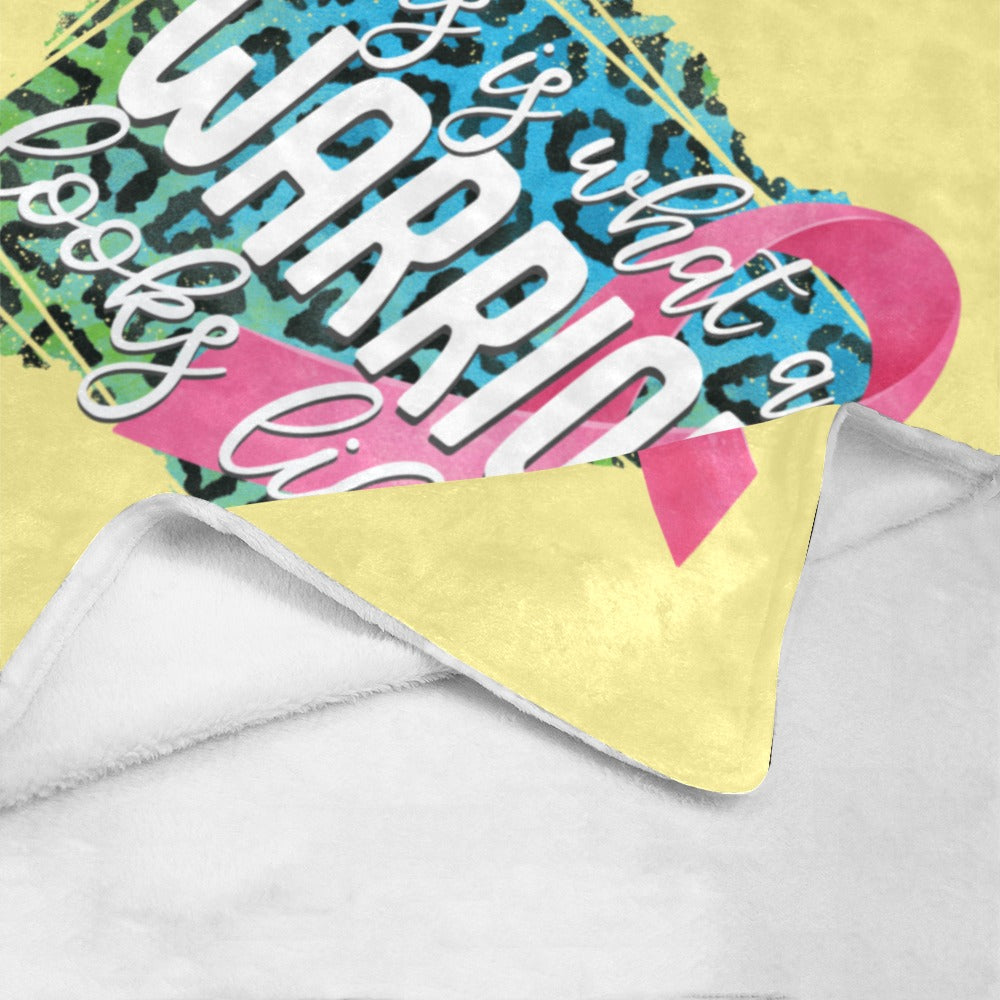 This is What a Warrior Looks Like Blanket 50x60 Ultra-Soft Micro Fleece Blanket 50"x60"