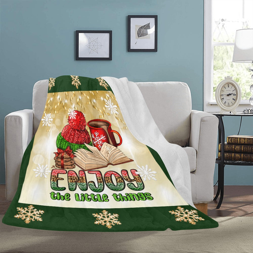 Enjoy the Little Things Blanket Ultra-Soft Micro Fleece Blanket 54"x70"