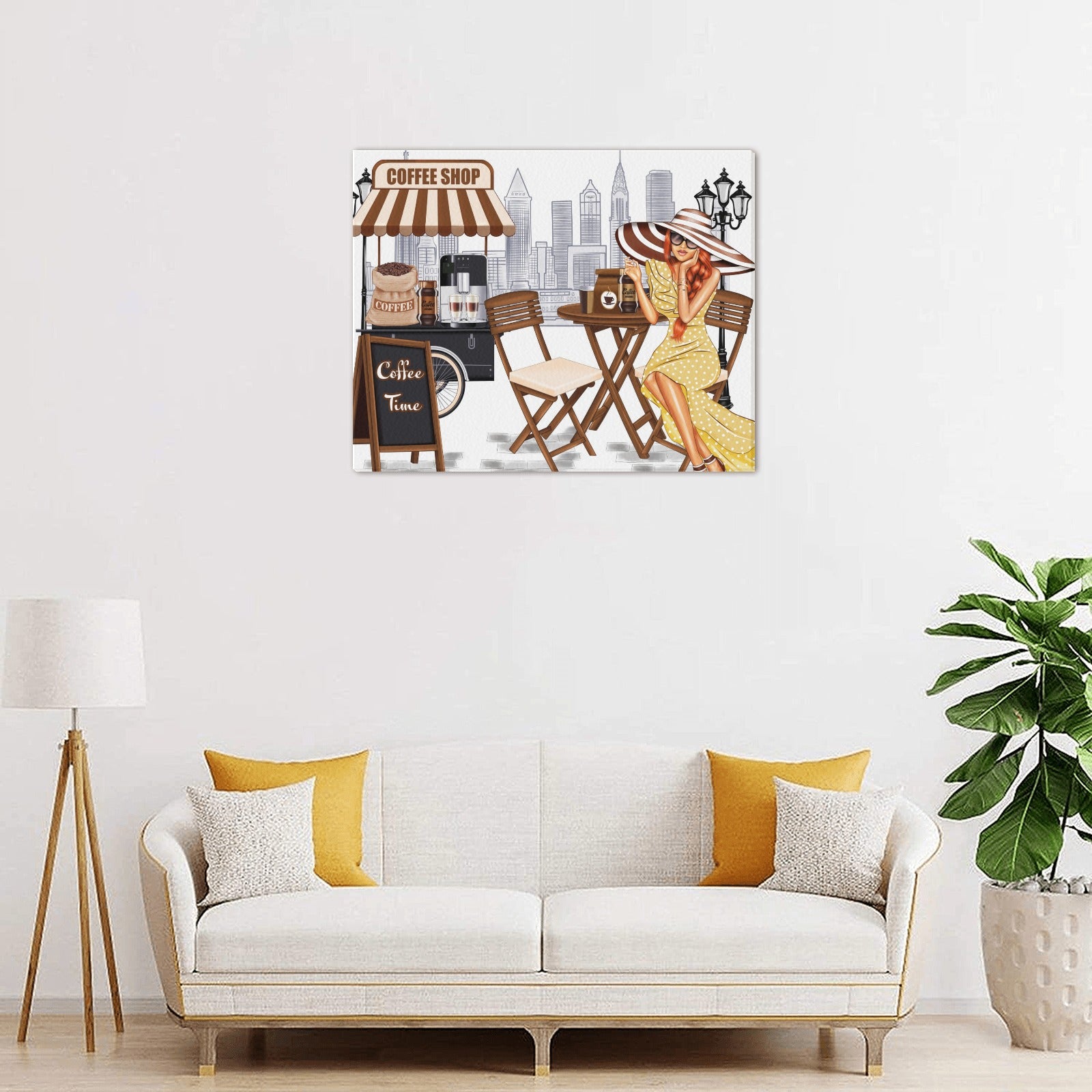 Coffee Time Canvas IV Frame Canvas Print 20"x16"