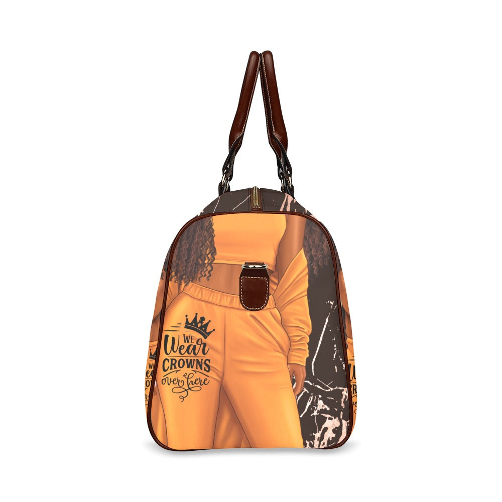 We Wear Crowns Bag Waterproof Travel Bag/Large (Model 1639)