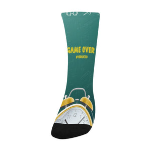 Game Over Overrated Socks Custom Socks for Kids