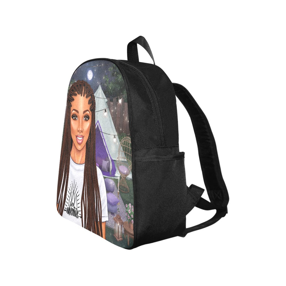 Seek Adventure I Multi-Pocket Fabric Backpack (Model 1684)