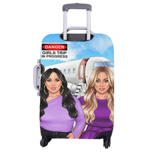 Danger Girls Trip II Purple Luggage Cover/Large 26"-28"