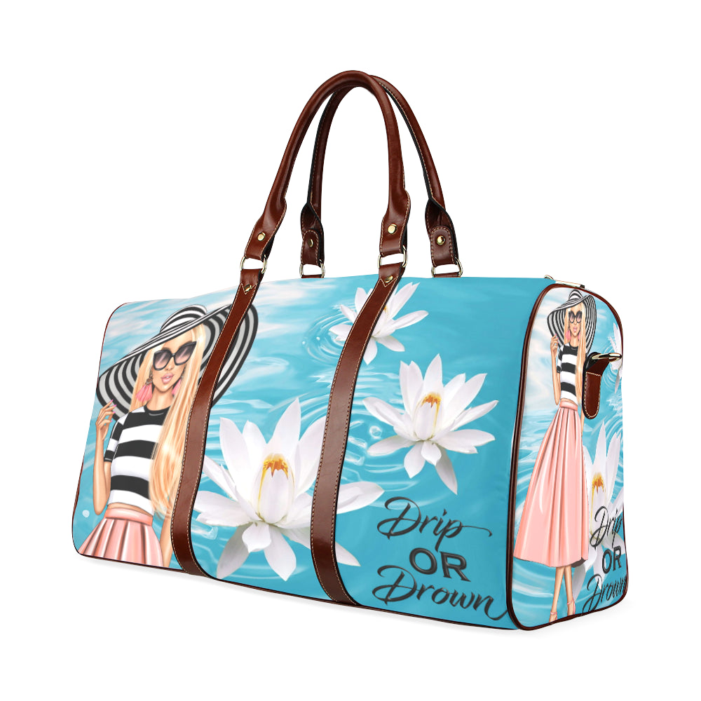 Drip or Drown Spring Light Woman Waterproof Travel Bag/Small (Model 1639)