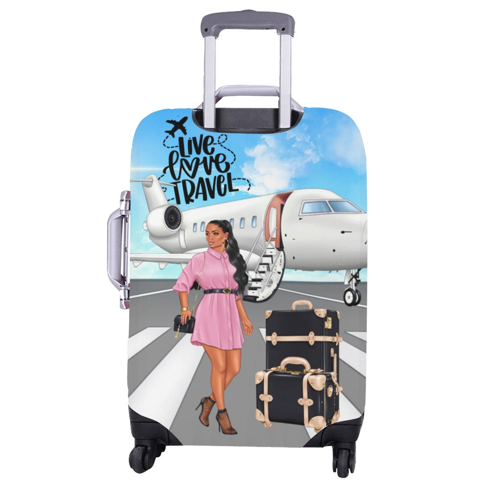 Live Love Travel II Luggage Cover/Large 26"-28"