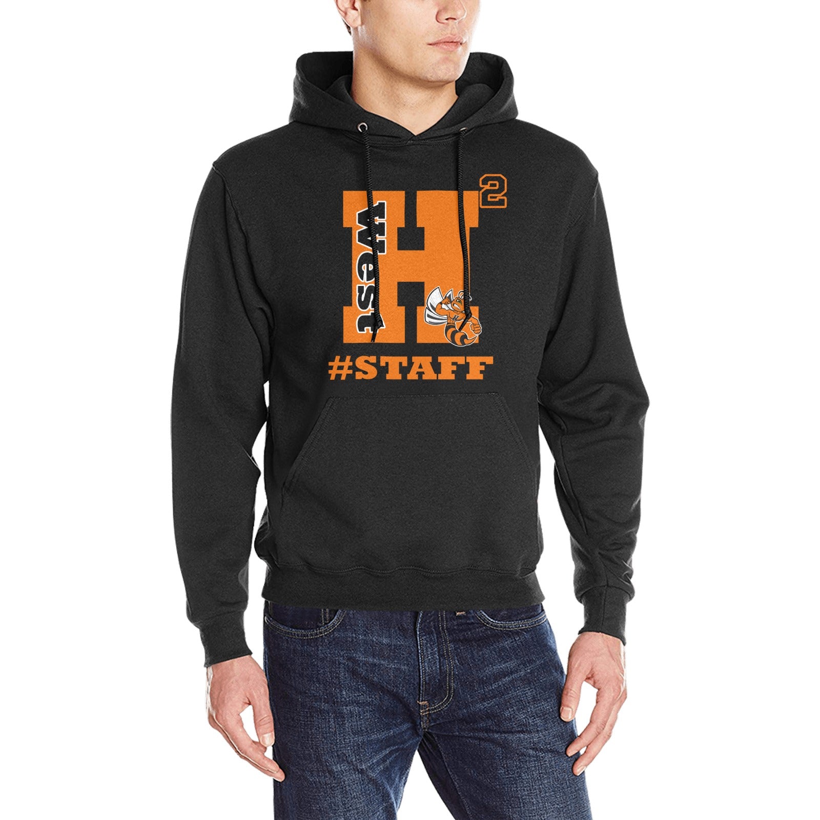 H High West Black Hoodie Staff Heavy Blend Hooded Sweatshirt