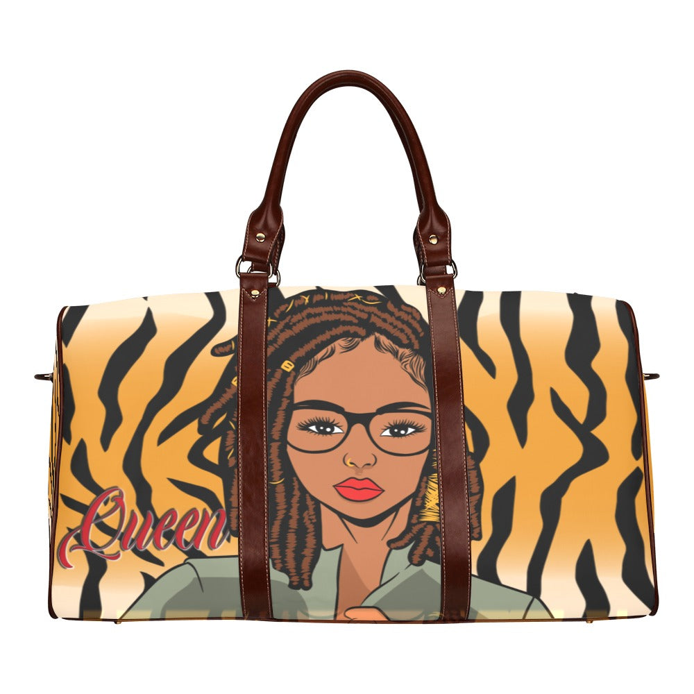 Queen Lion with Locs Waterproof Travel Bag/Small (Model 1639)