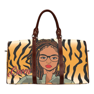 Queen Lion with Locs Waterproof Travel Bag/Small (Model 1639)