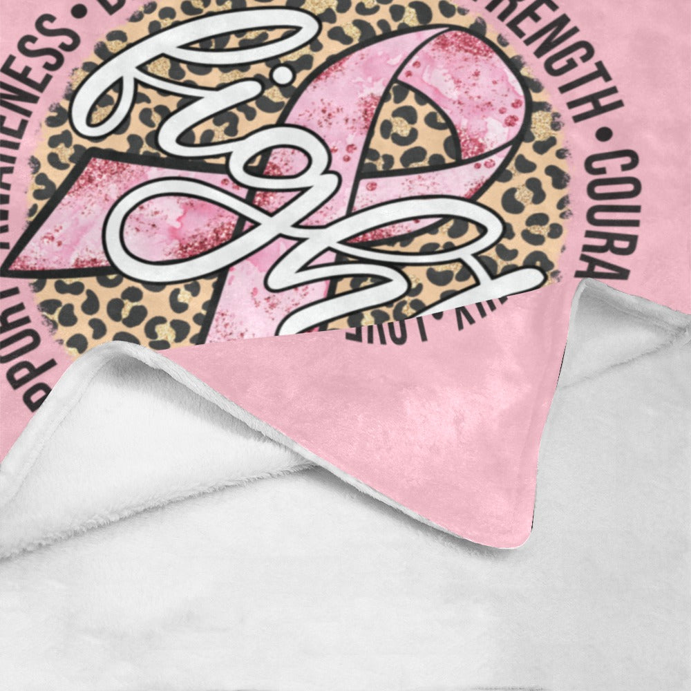 Fight breast cancer Blanket 50x60 Ultra-Soft Micro Fleece Blanket 50"x60"