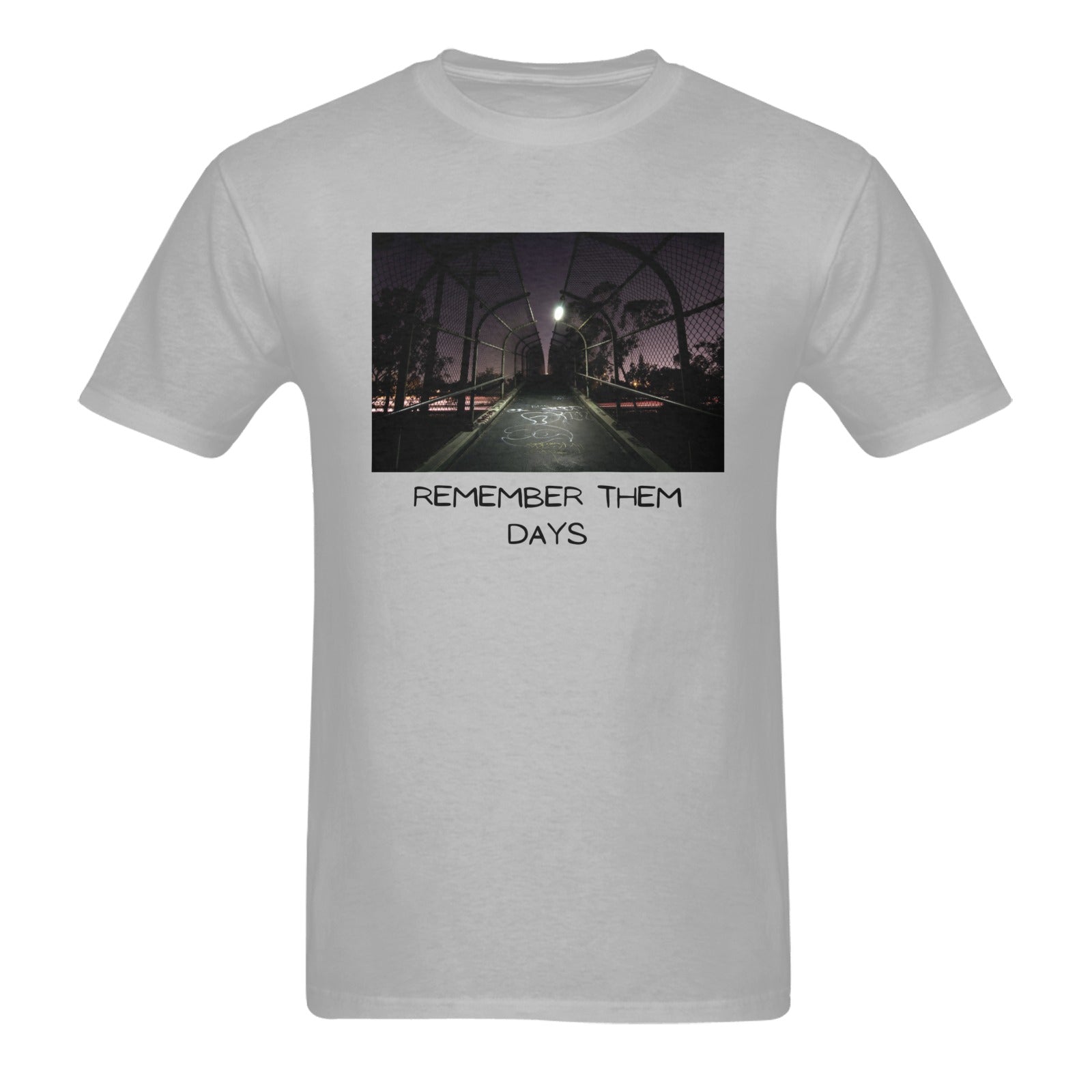 Remember Them Days Men's Heavy Cotton T-Shirt (One Side Printing)