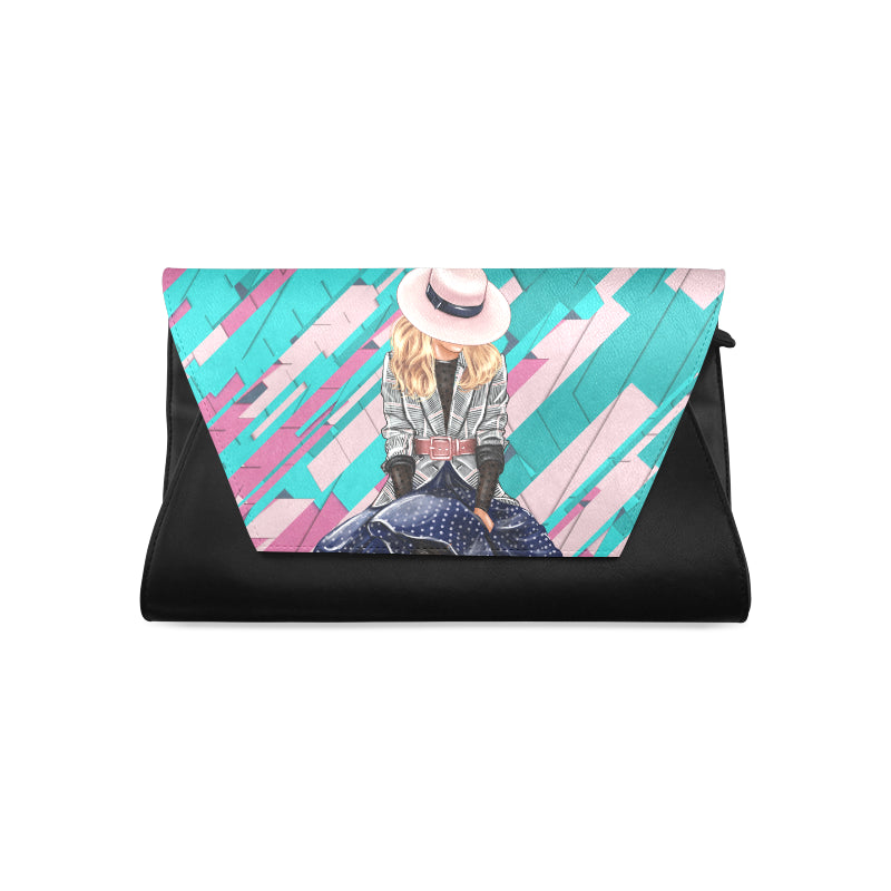 Love Shopping Woman Clutch Clutch Bag (Model 1630)