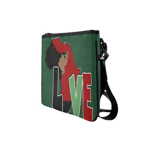 AFRICA_LOVE Green Clutch Slim Clutch Bag (Model 1668)