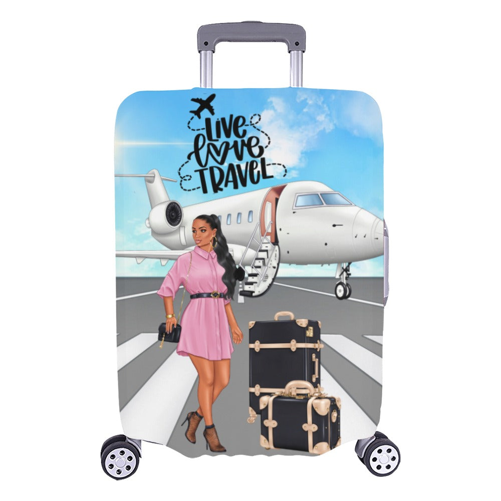 Live Love Travel II Luggage Cover/Large 26"-28"