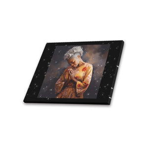 A Praying Woman Frame Canvas Print 20"x16"