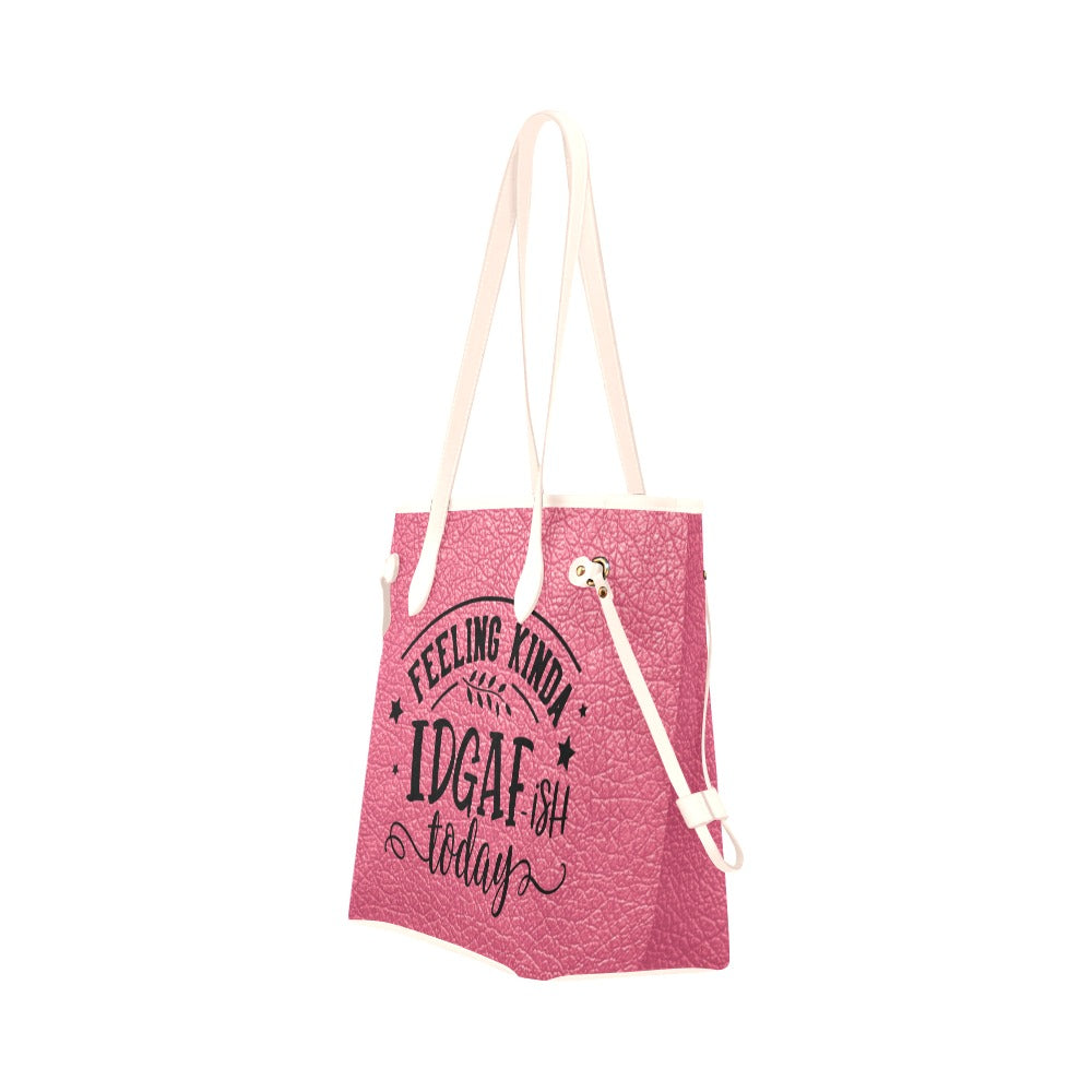 Feeling Kinda IDGAF-ish Clover Canvas Tote Bag (Model 1661)