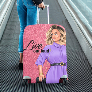 Live Out Loud Luggage Cover/Large 26"-28"